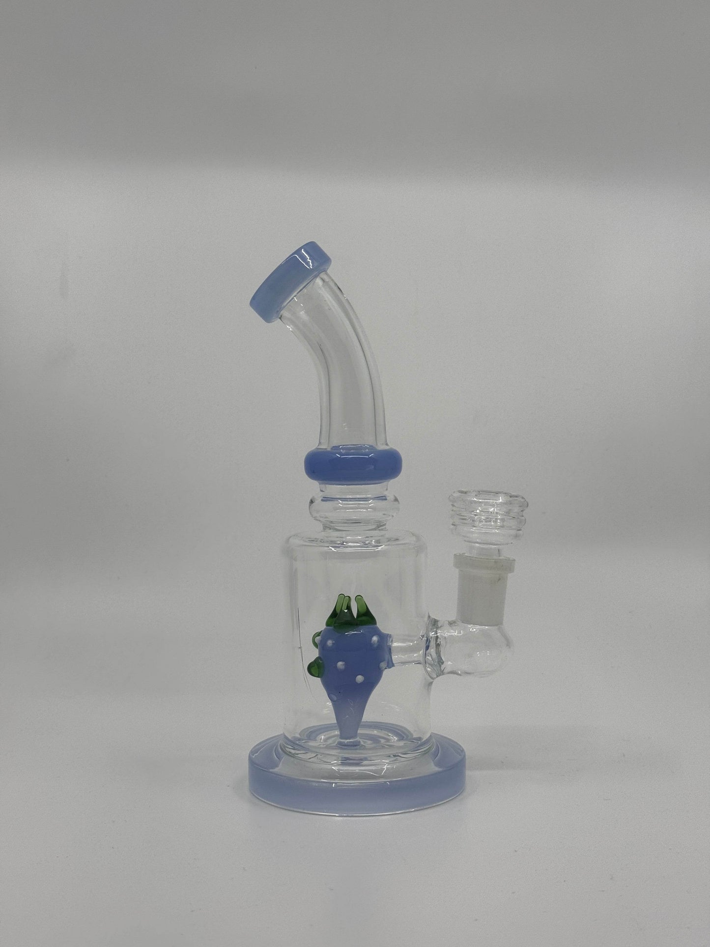 7” shower head bent dab rig - WP235 - RK Quality Glass