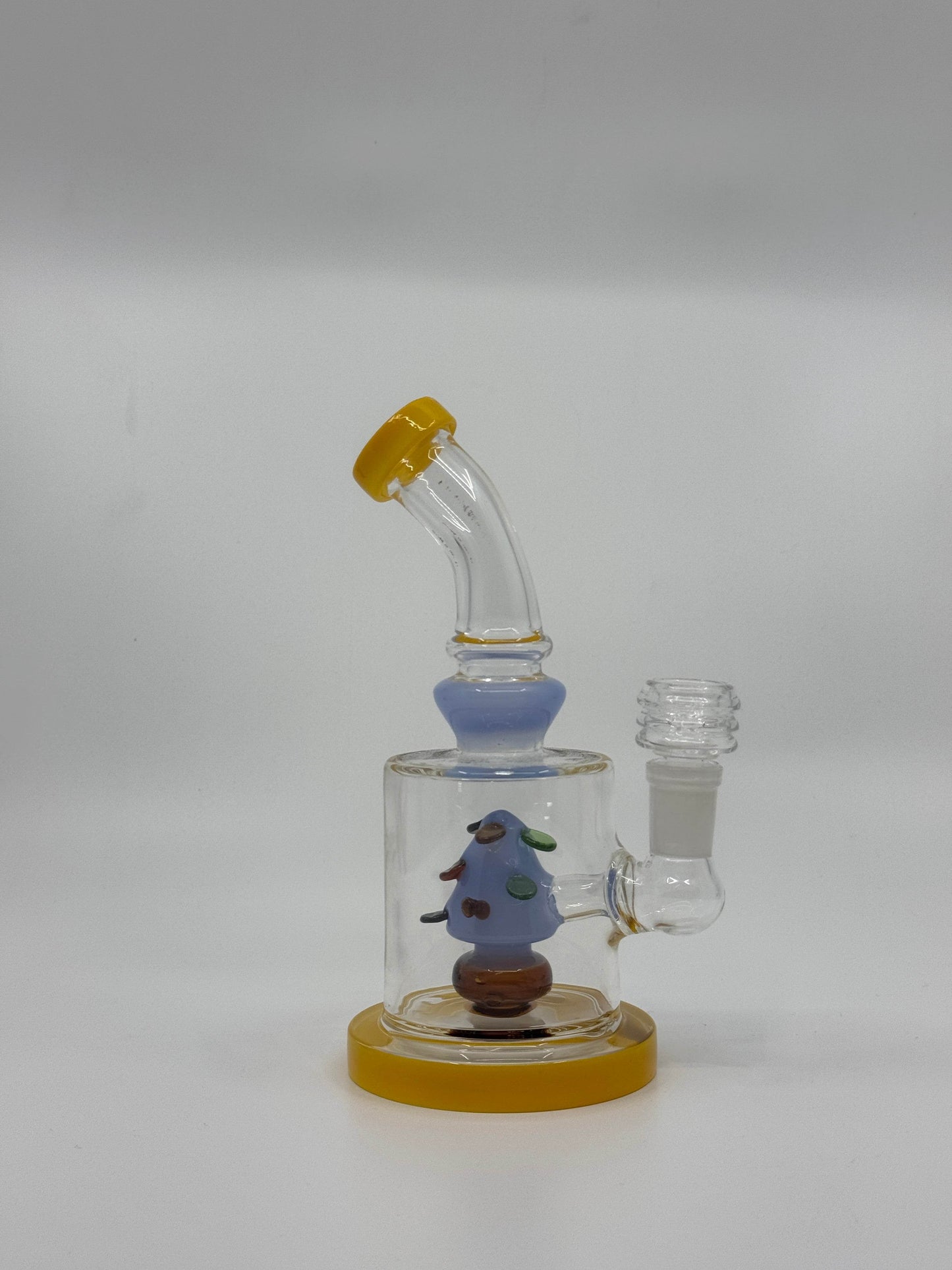 7” shower head bent dab rig - WP229 - RK Quality Glass
