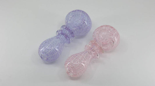 Double Rim color dot hand pipe - HP1014 - RK Quality Glass