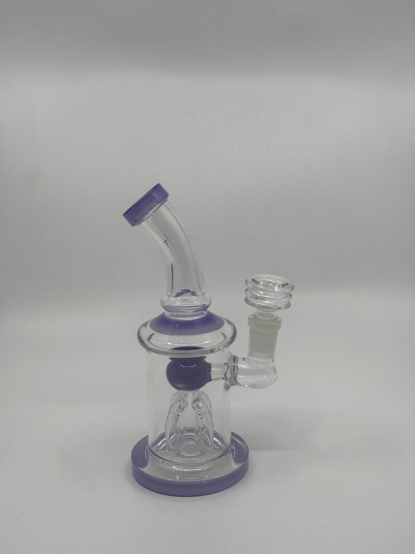 7” tree perc bent dab rig - WP231 - RK Quality Glass