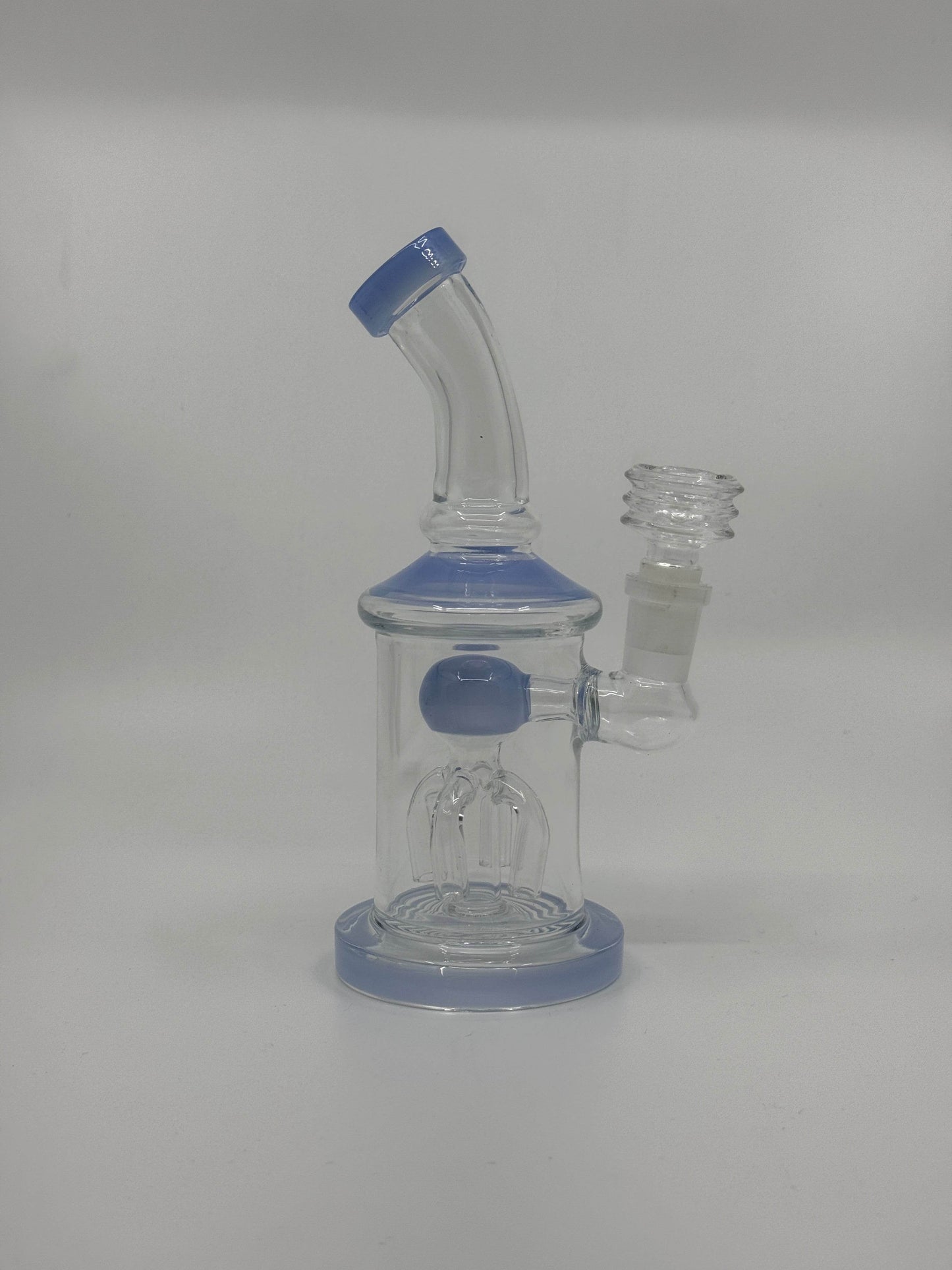 7” tree perc bent dab rig - WP231 - RK Quality Glass
