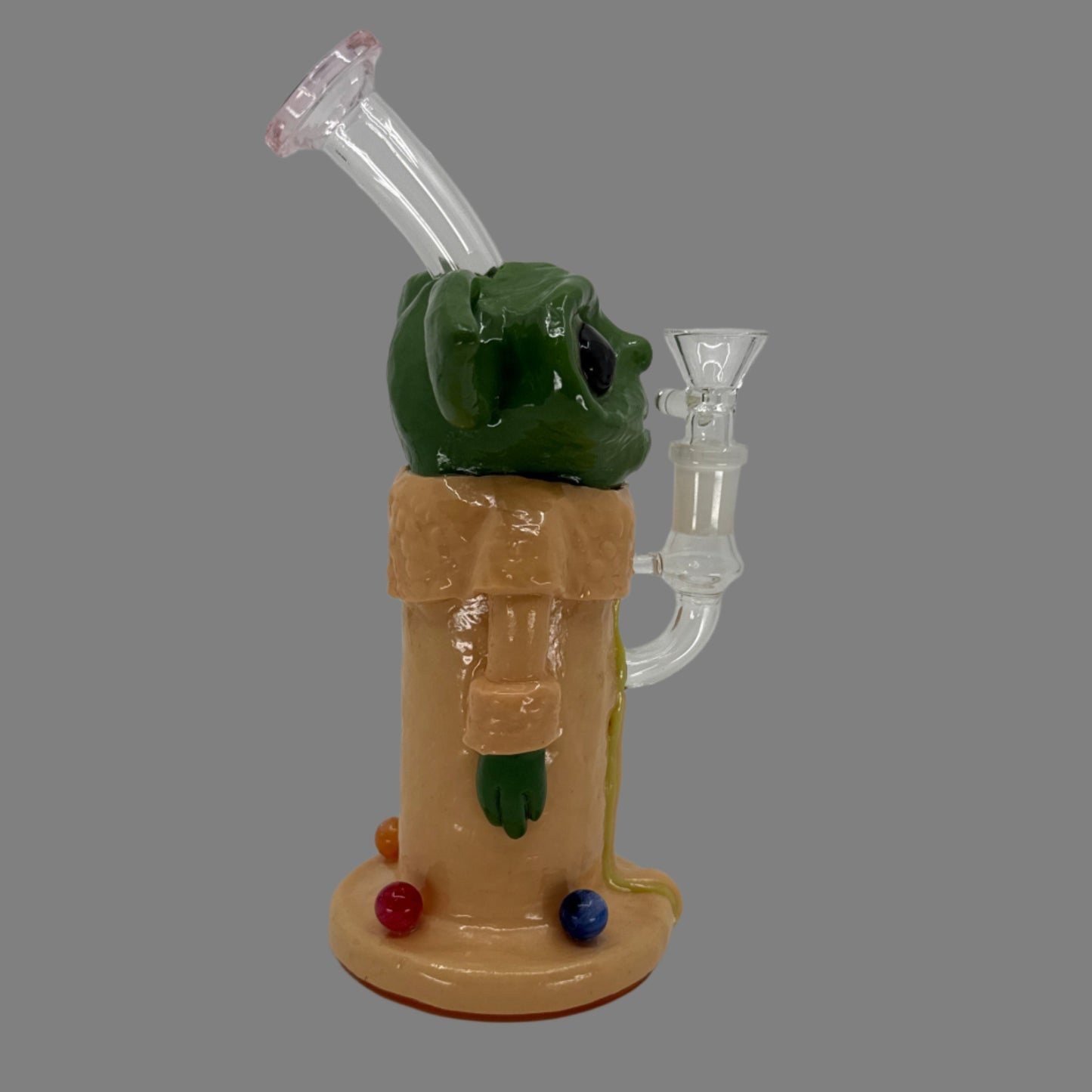 10" Yoda Headdy Dab Rig - WP262 - RK Quality Glass