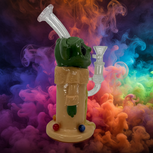 10" Yoda Headdy Dab Rig For Sale - RK Quality Glass