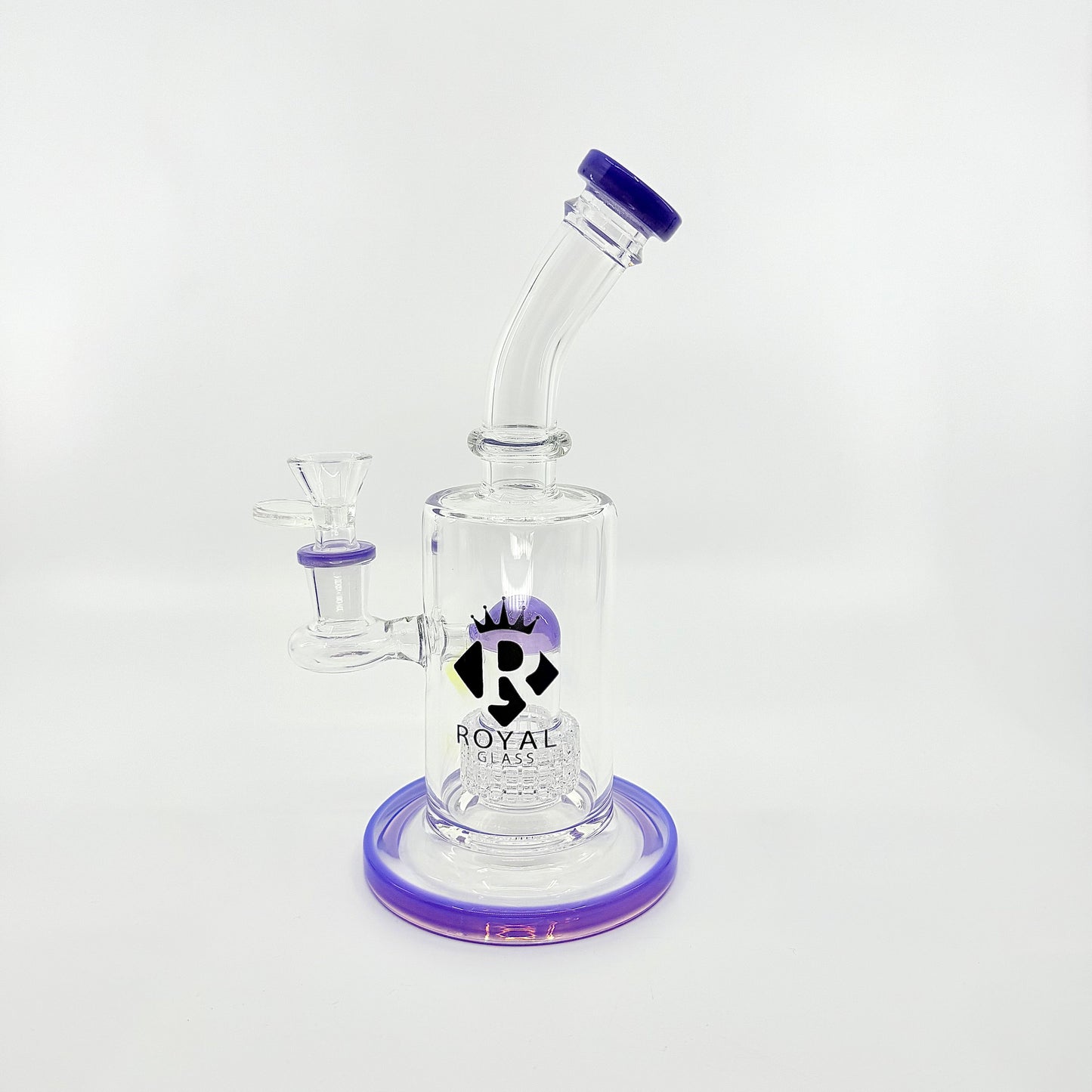 8" Swiss perc dab rig by Royal glass - WP241 - RK Quality Glass