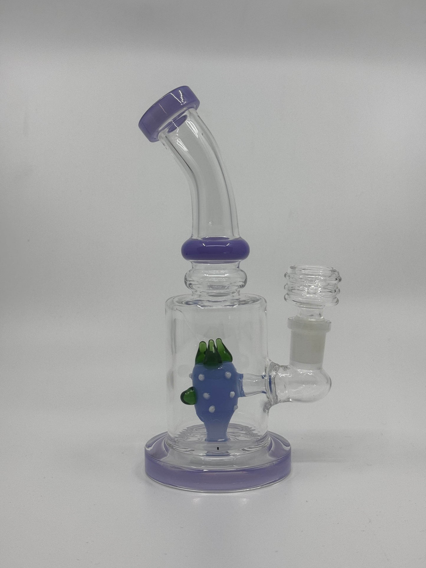 7” shower head bent dab rig - WP235 - RK Quality Glass