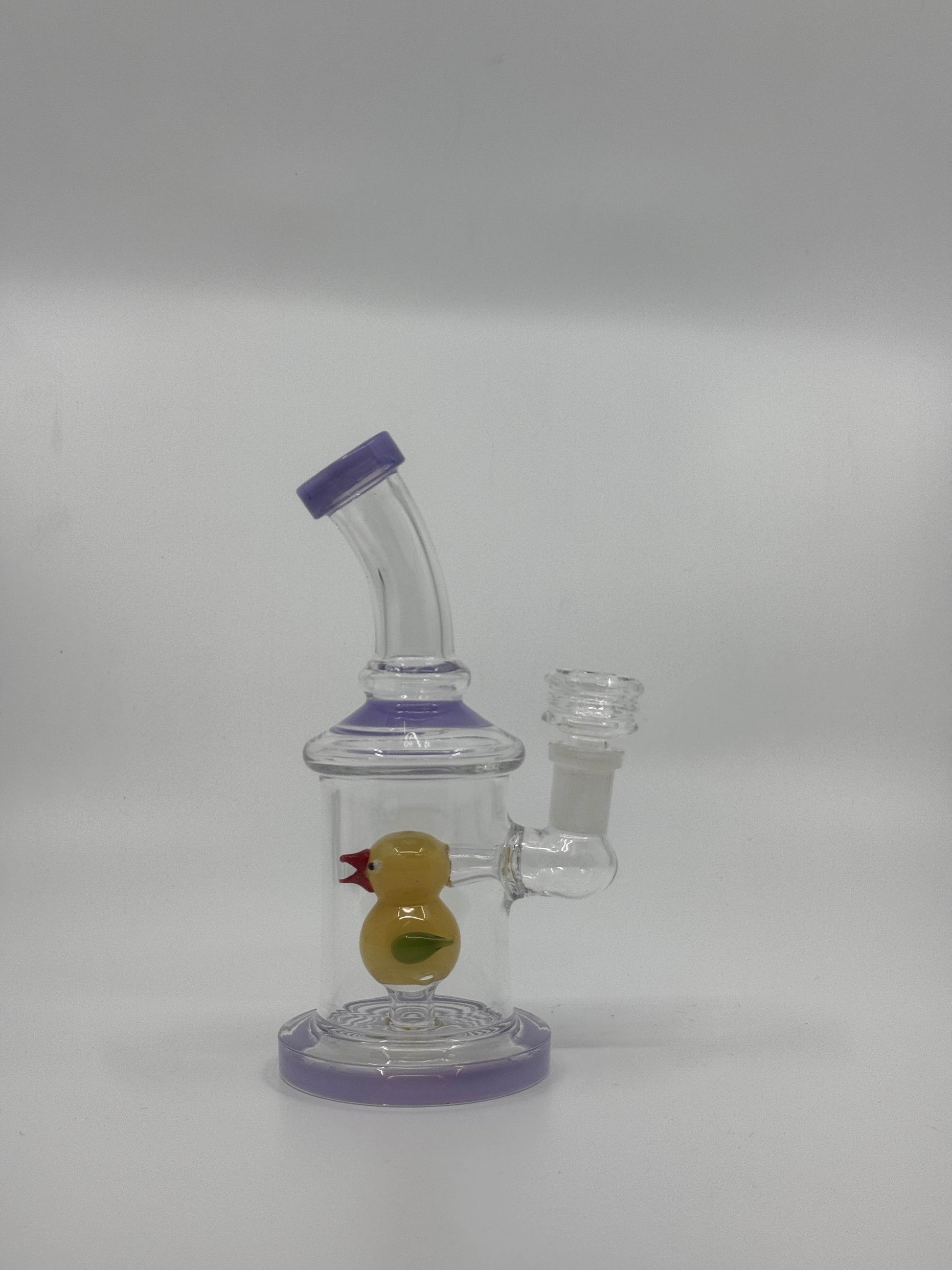 7” bird insert shower head bent dab rig - WP230 - RK Quality Glass