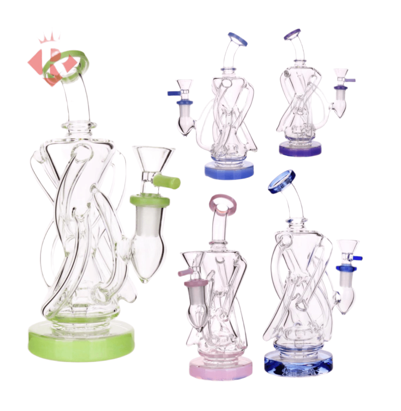7.5” recycling dab rig - WP215 - RK Quality Glass