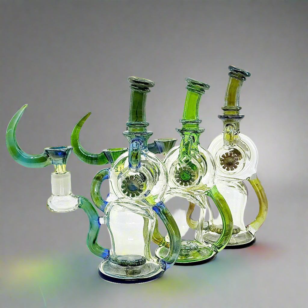 8" Fancy dab rig - WP240 - RK Quality Glass