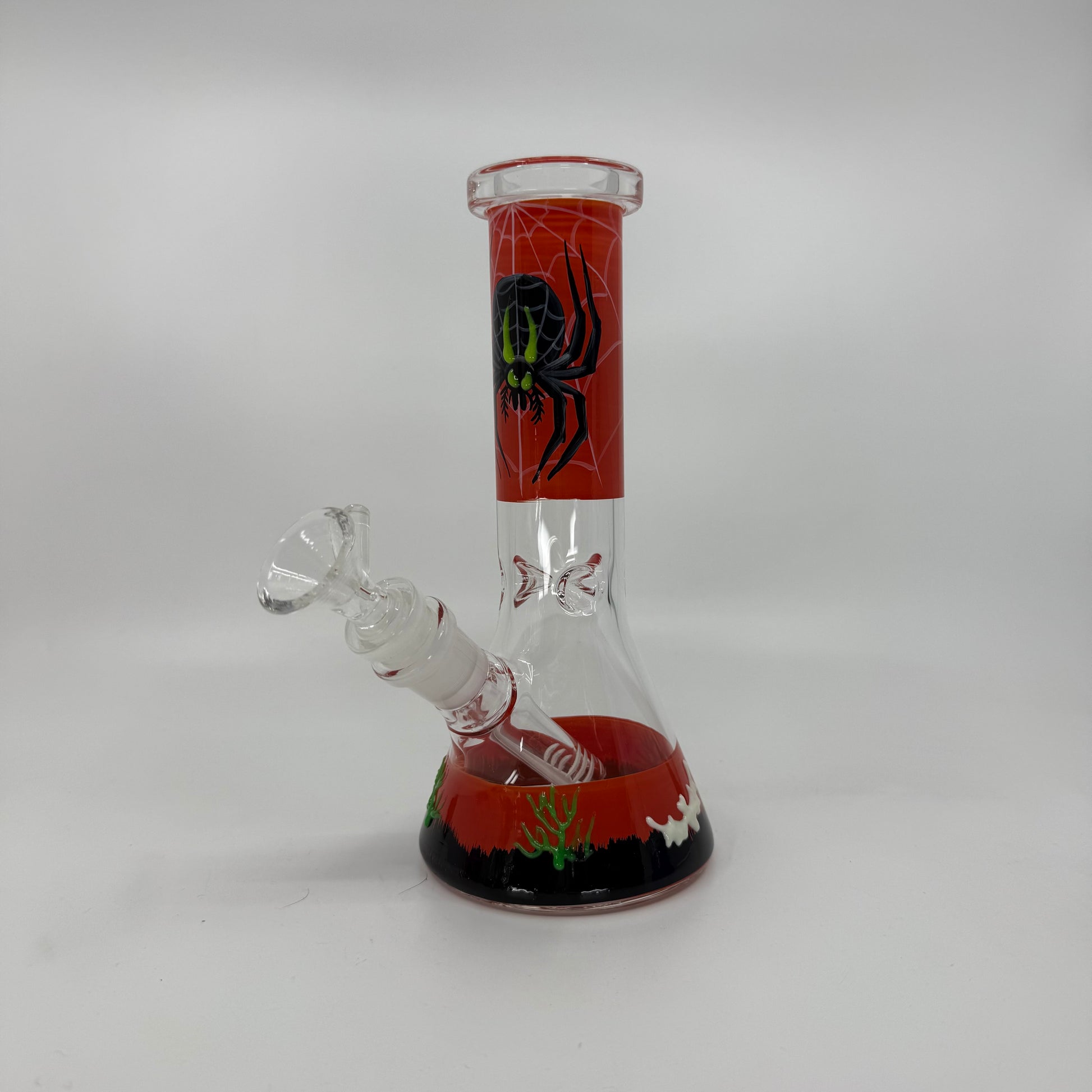 NEW 8" Glow In Dark Halloween Theme Becker Bong - with 3D ART - WP273 - RK Quality Glass