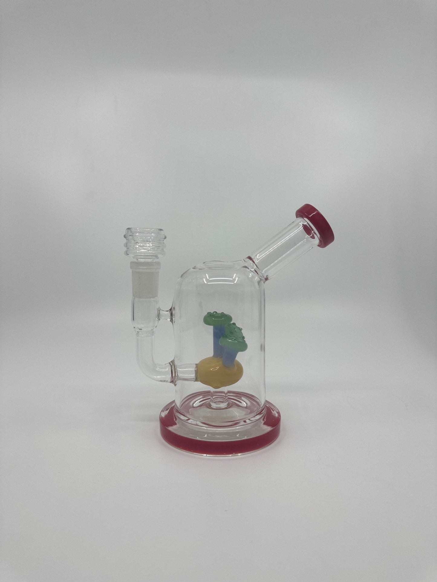 7” mushroom inserts side carb dab rig - WP246 - RK Quality Glass