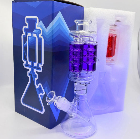 Glycerin Bong | Triple Coils Freezable 11 Inch Bong