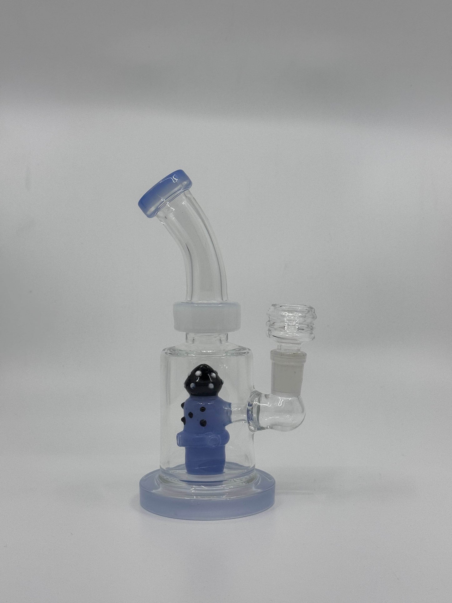 7” shower head bent dab rig - WP227 - RK Quality Glass