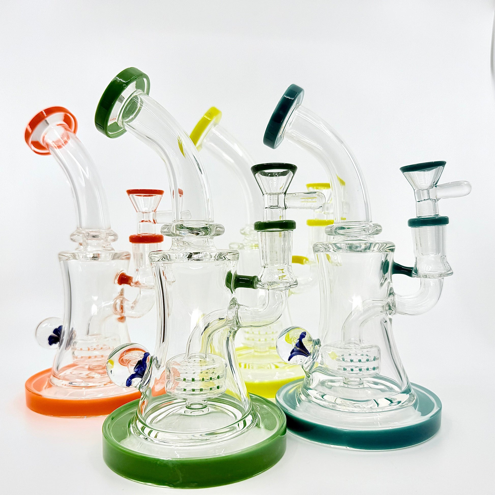8.5" flower face dab rig - WP239 - RK Quality Glass