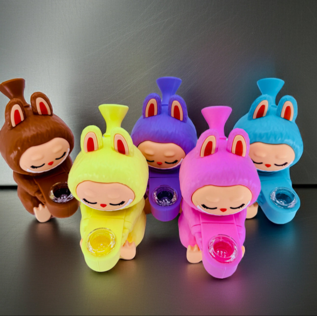 Labubu 6" Silicone Bong Wholesale - RK Quality Glass