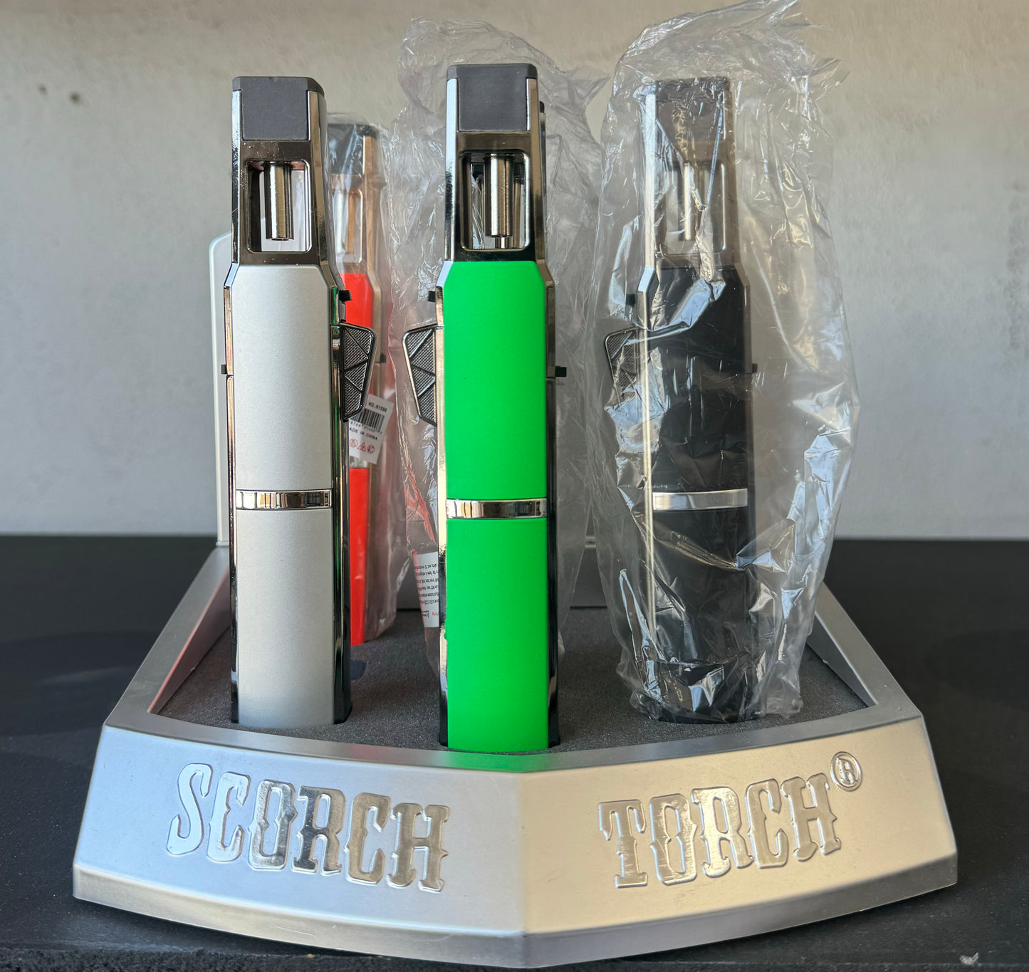 Scorch torch Lighter Model 61598 - TORCH131 ( 9 CT PER DISPLAY ) - RK Quality Glass