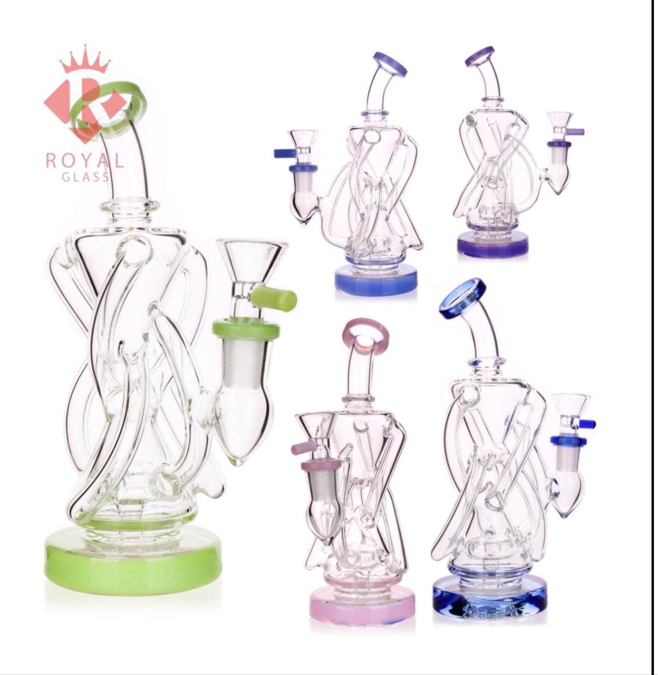 7.5” recycling dab rig - WP215 - RK Quality Glass