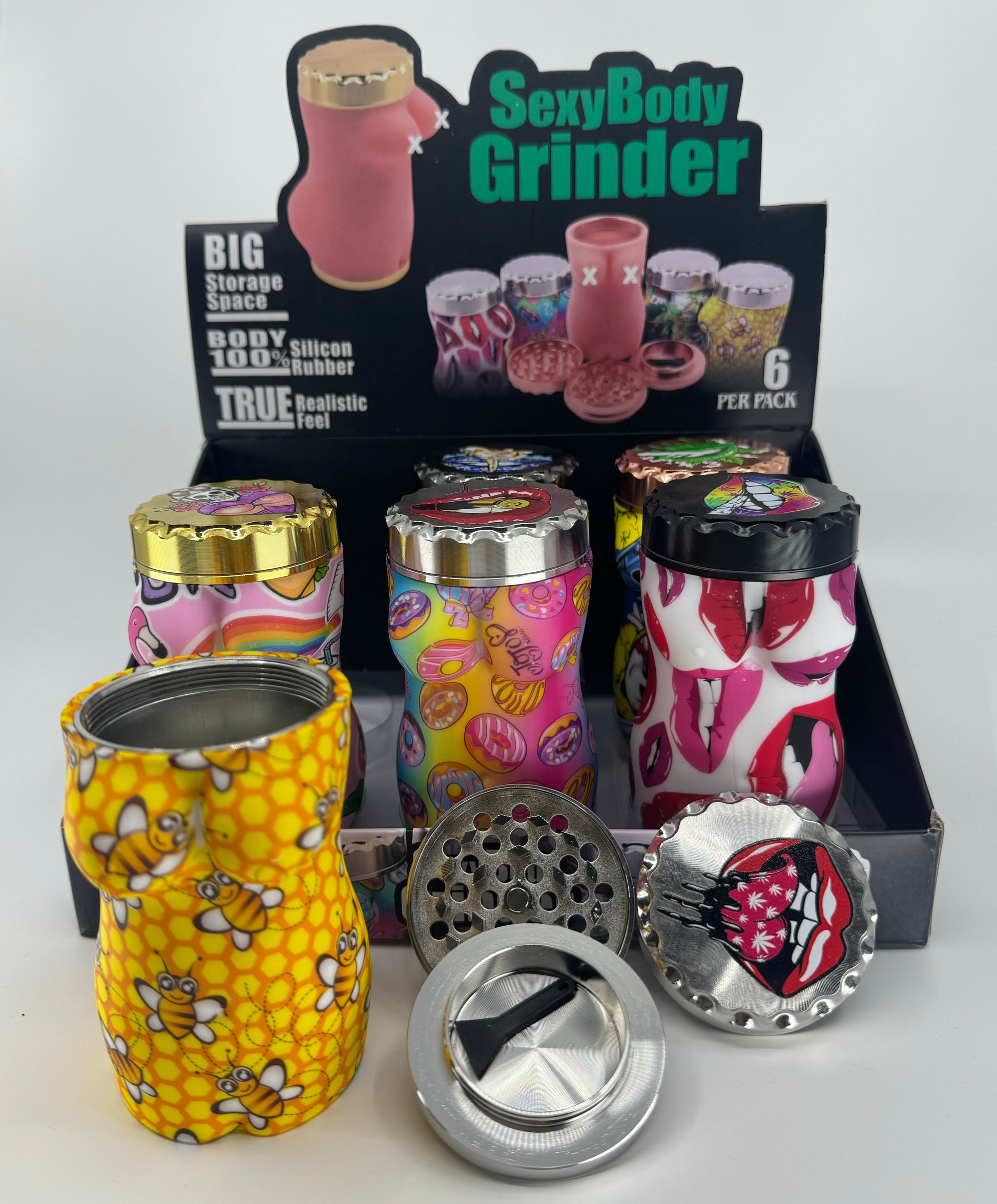 SEXY BODY GRINDER - GR117 - RK Quality Glass