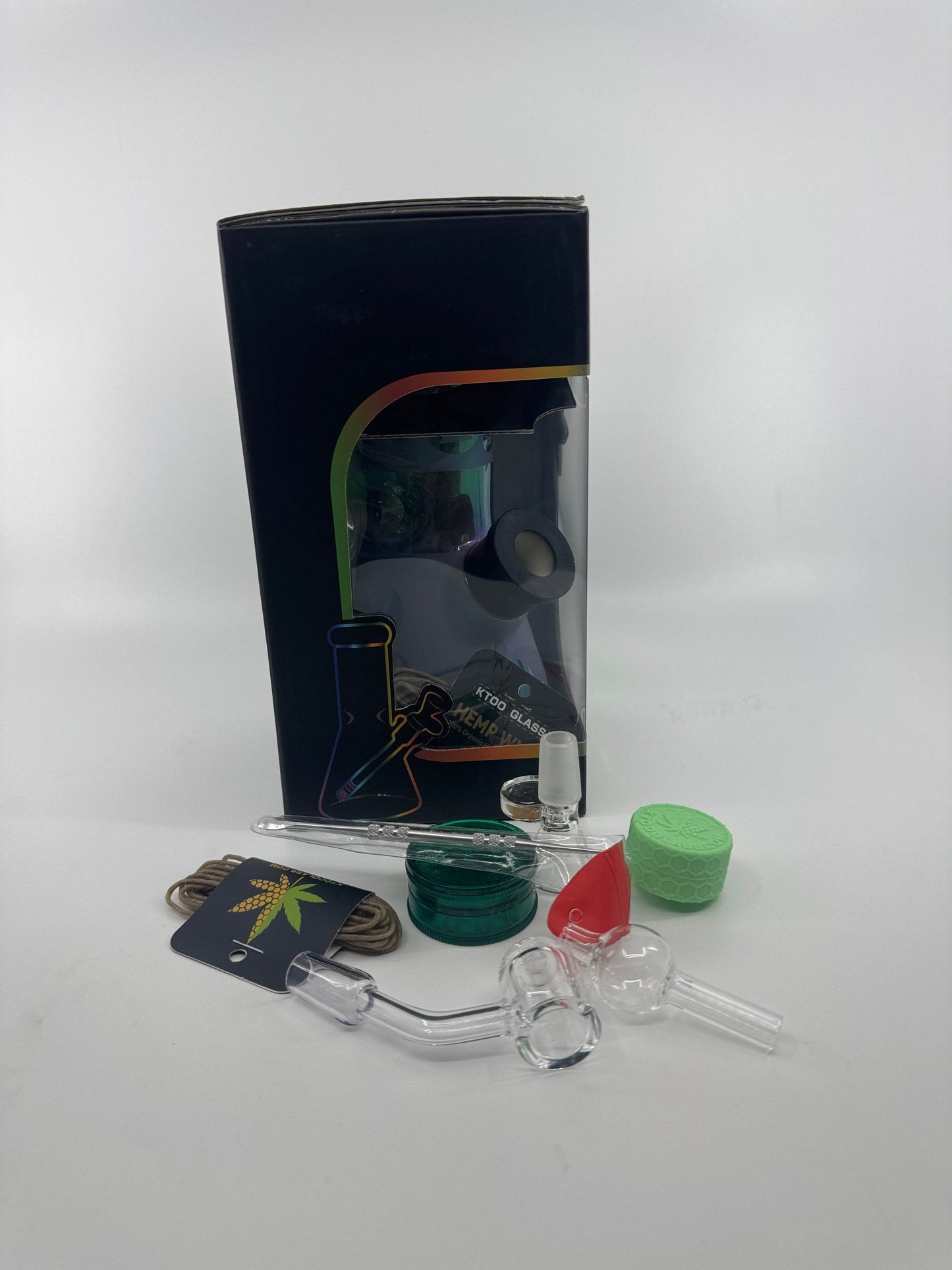 8 in 1 Becker bong gift set 8” - WP248 - RK Quality Glass