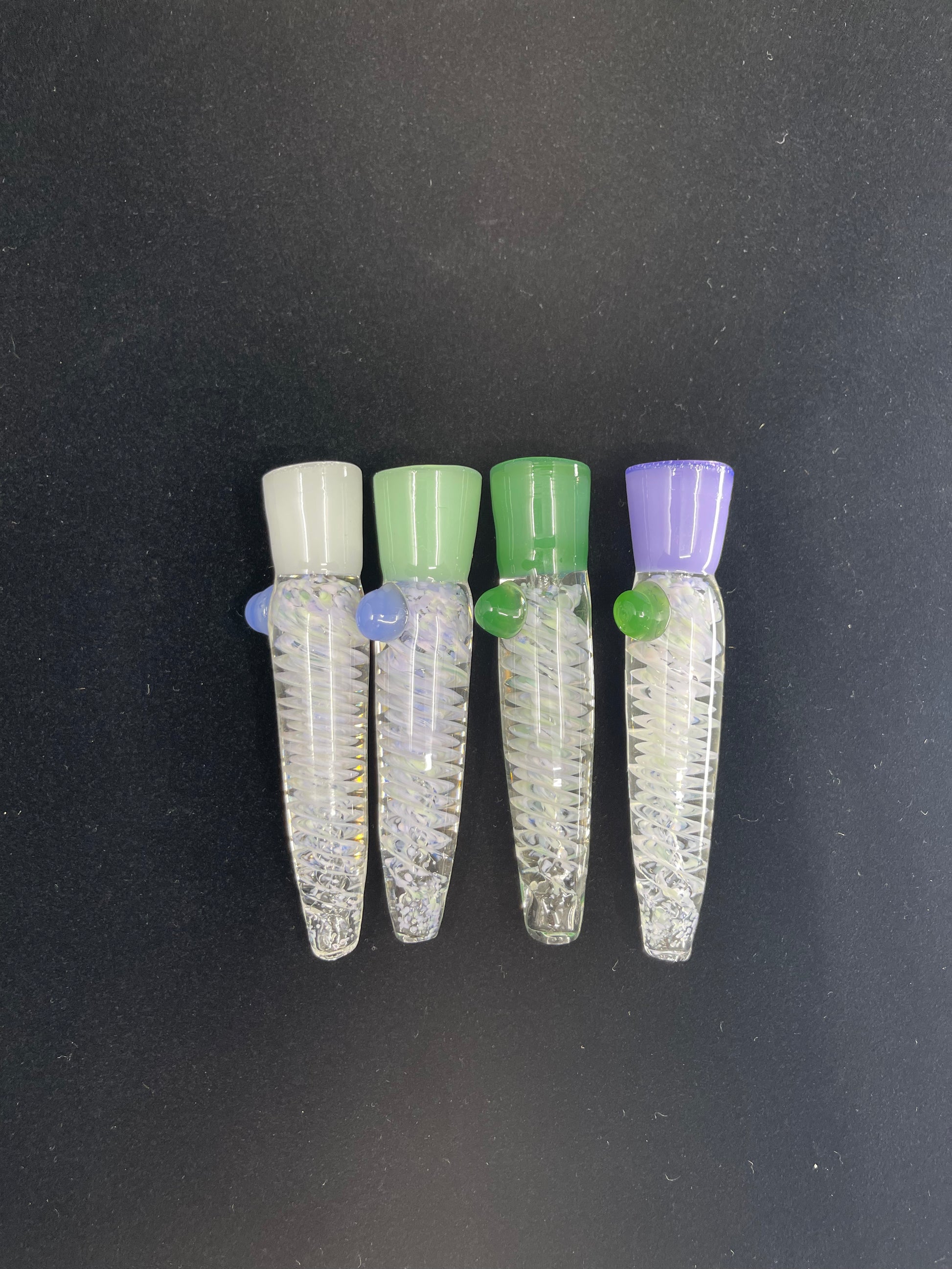 Twisted frit one hitter - OH108 - RK Quality Glass