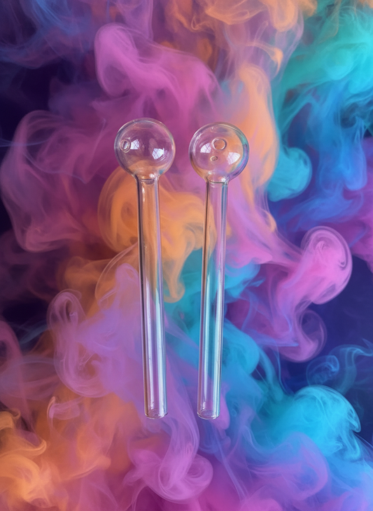 8 Inch Jumbo Glass Oil Burner Pipe
