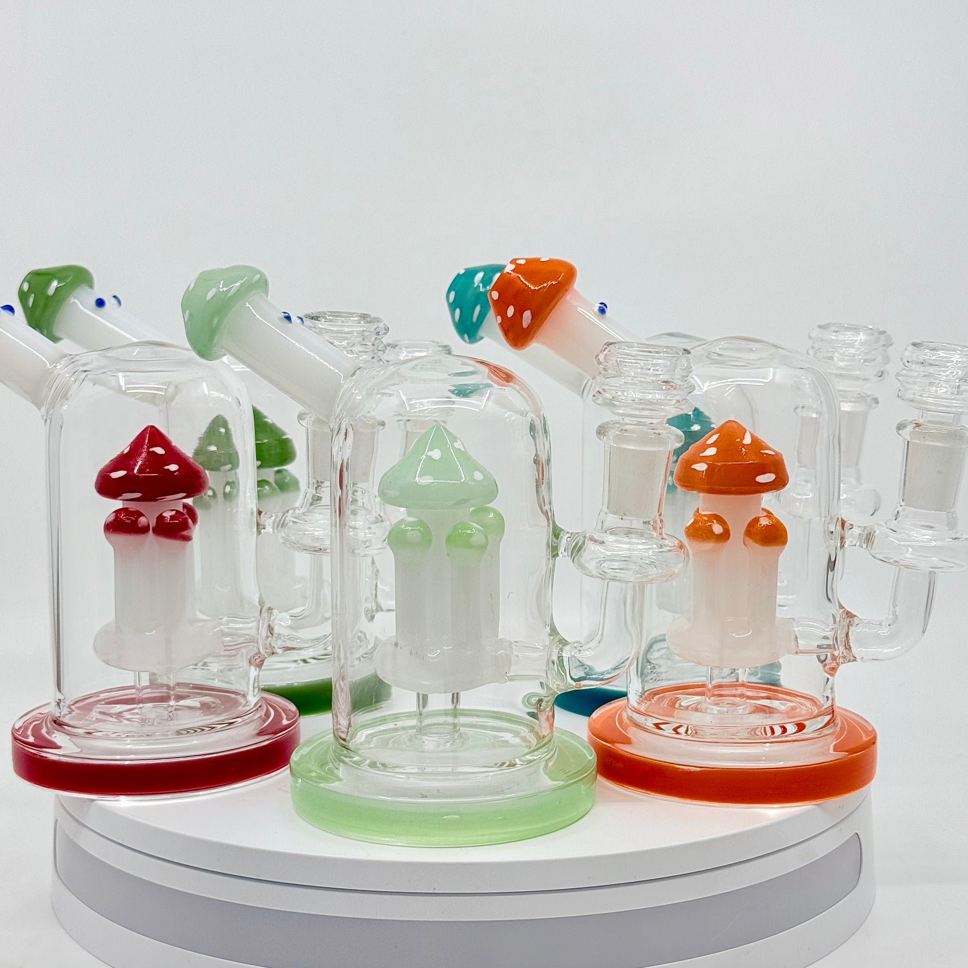 7" SIDE CARB MUSHROOM DAB RIG - WP251 - RK Quality Glass