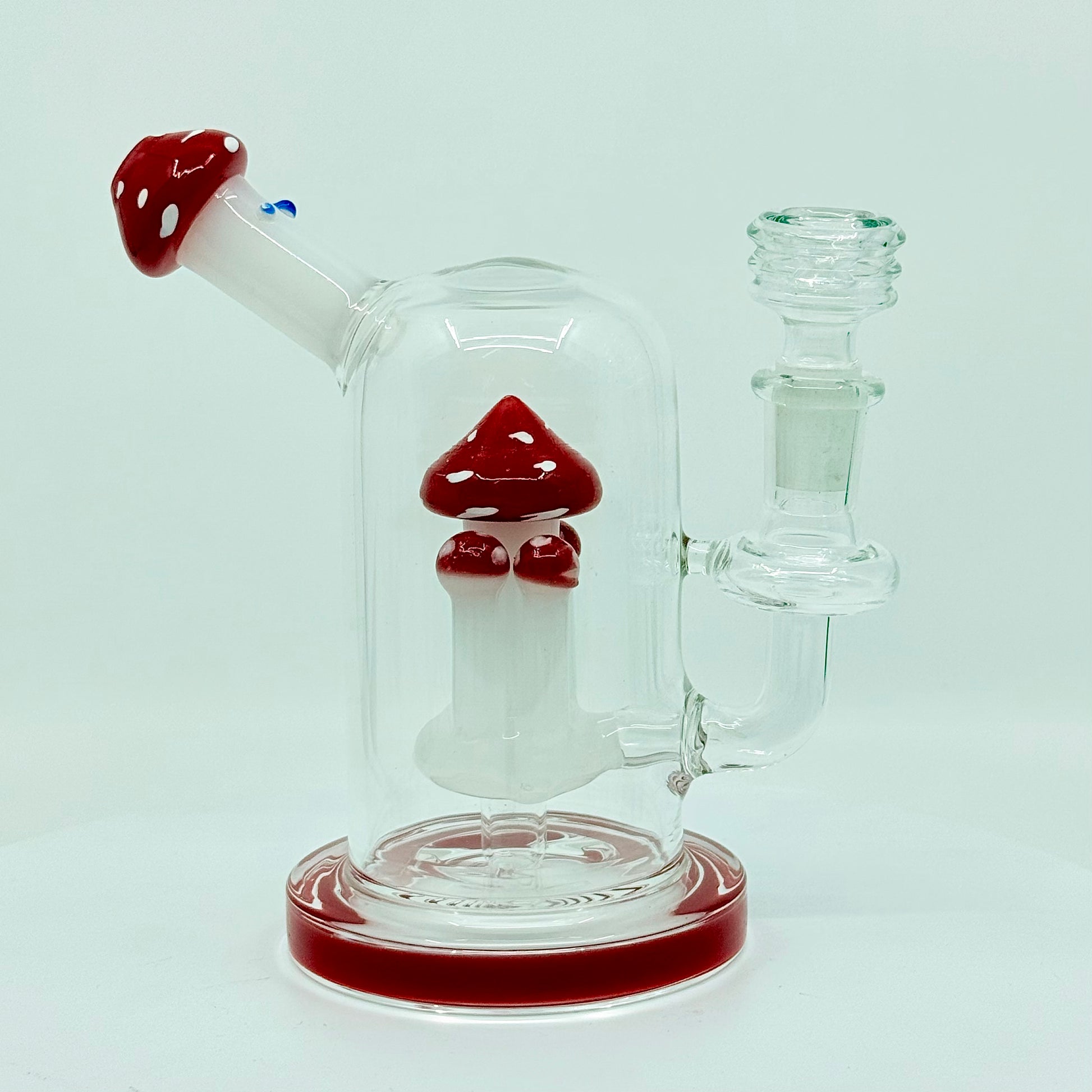 7" SIDE CARB MUSHROOM DAB RIG - WP251 - RK Quality Glass