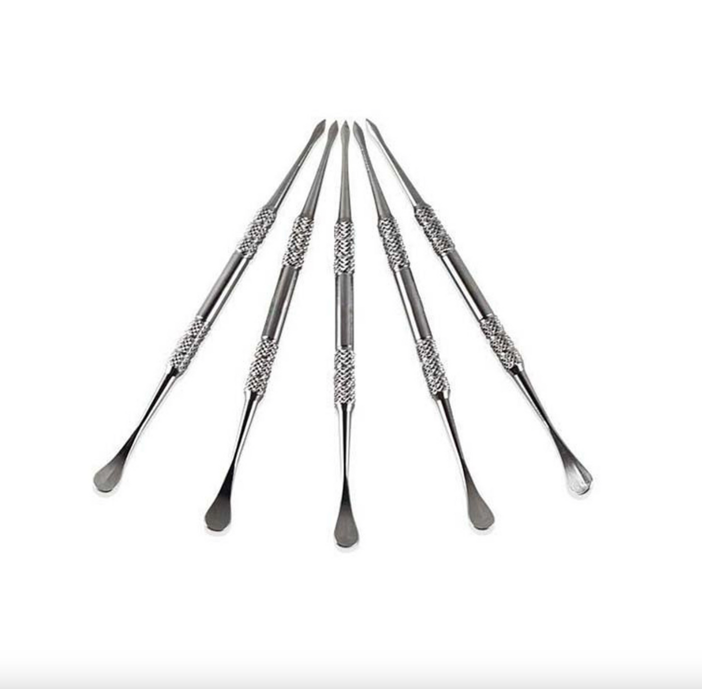 4.5" Dual Tipped Stainless Steel Dab Tool- Pack of 50 - TOOL100 - RK Quality Glass