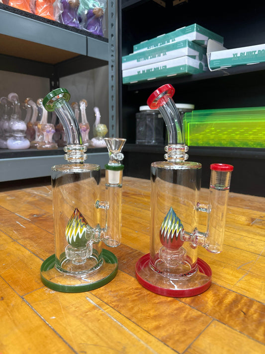 RK Quality Glass 10 Inch Color Art Dab Rig - RK Quality Glass