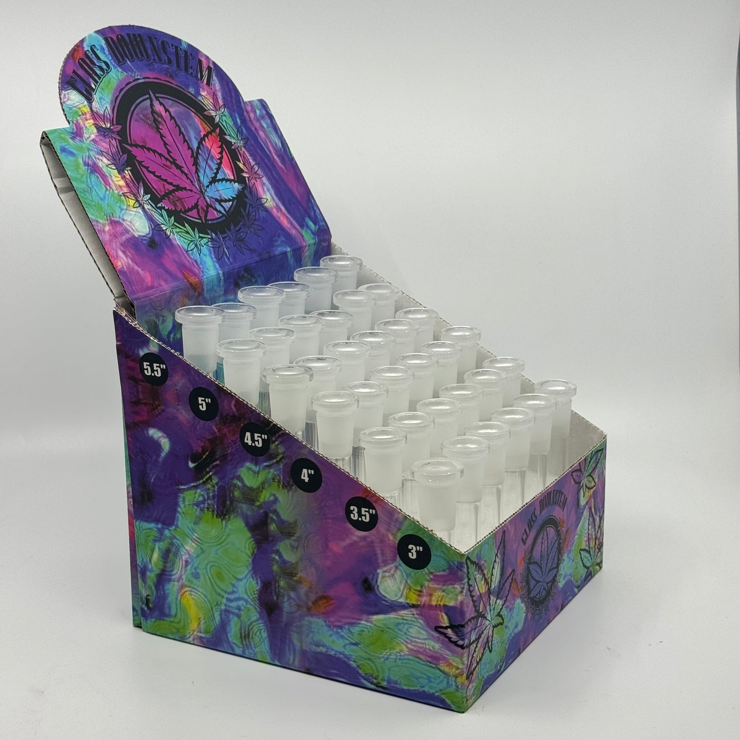 RK Quality Glass Clear Mix Downstream Box for Smoking Accessories - RK Quality Glass