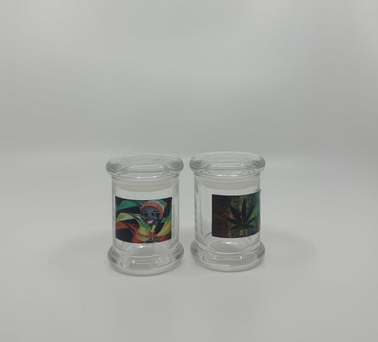 RK Quality Glass Storage Containers for Herbs - 2 Pack - RK Quality Glass