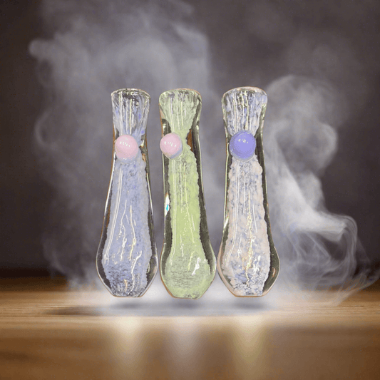 Slime frit one hitter Hand pipe - OH102 - RK Quality Glass