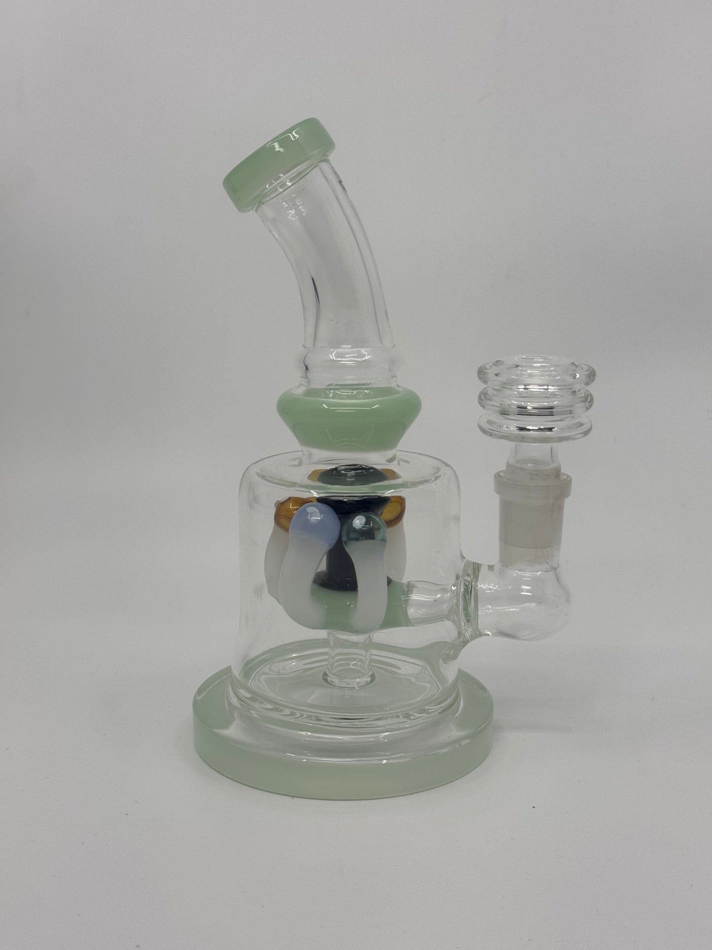 RK Quality Glass Mushroom Bent Dab Rig - Premium Design - RK Quality Glass