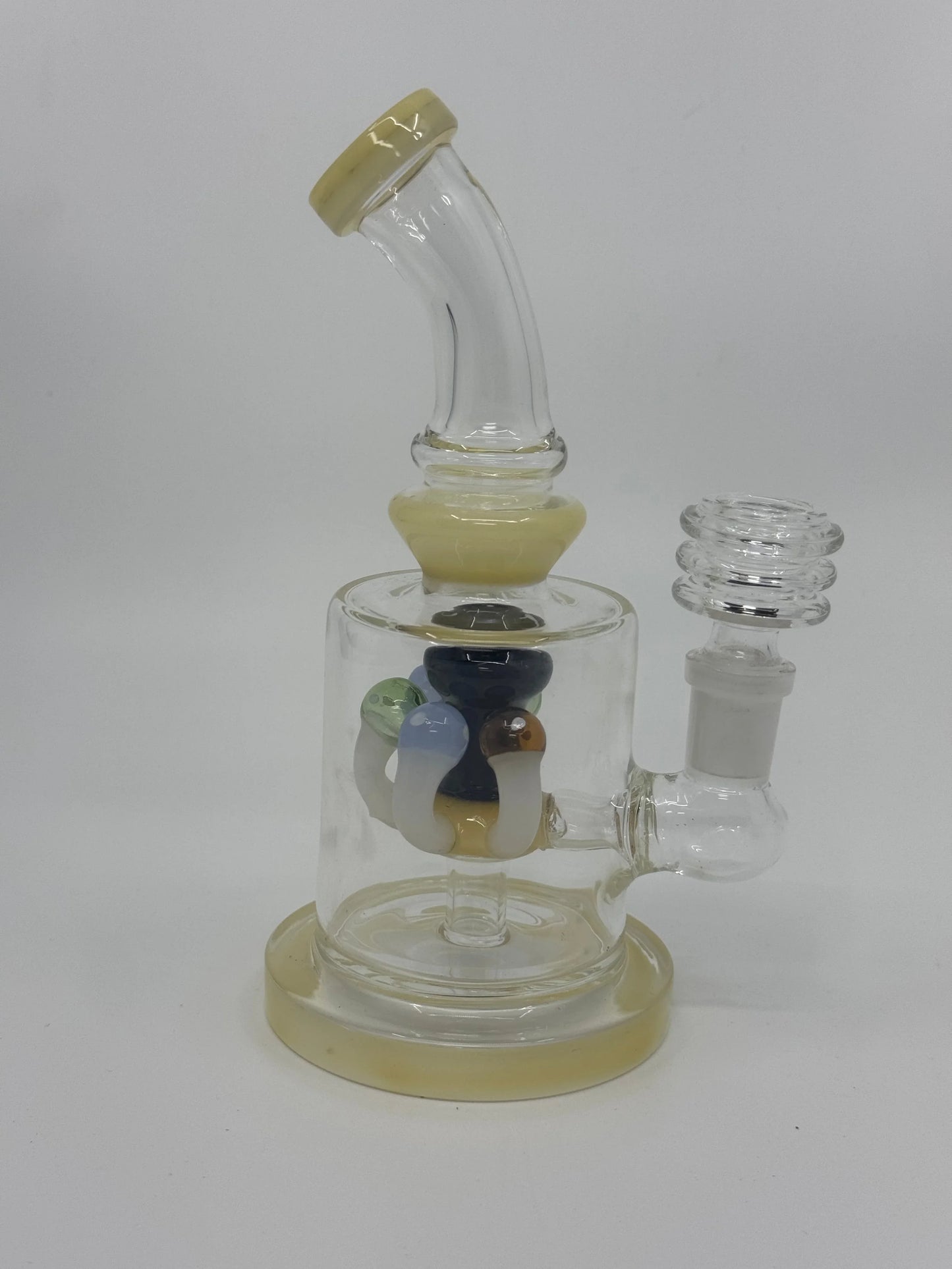RK Quality Glass Mushroom Bent Dab Rig - Premium Design - RK Quality Glass