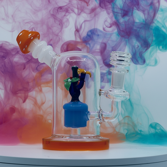 6" Flower Insert Dab Rig Wholesale - RK Quality Glass