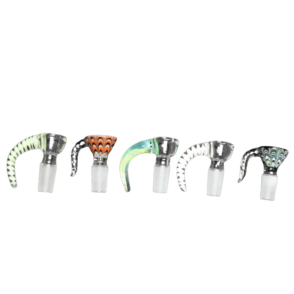 14mm Male Horn Bowl - Premium Smoking Accessory - RK Quality Glass