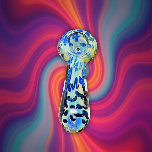 Blue Dot Hand Pipe - RK Quality Glass Wholesale Smokeshop