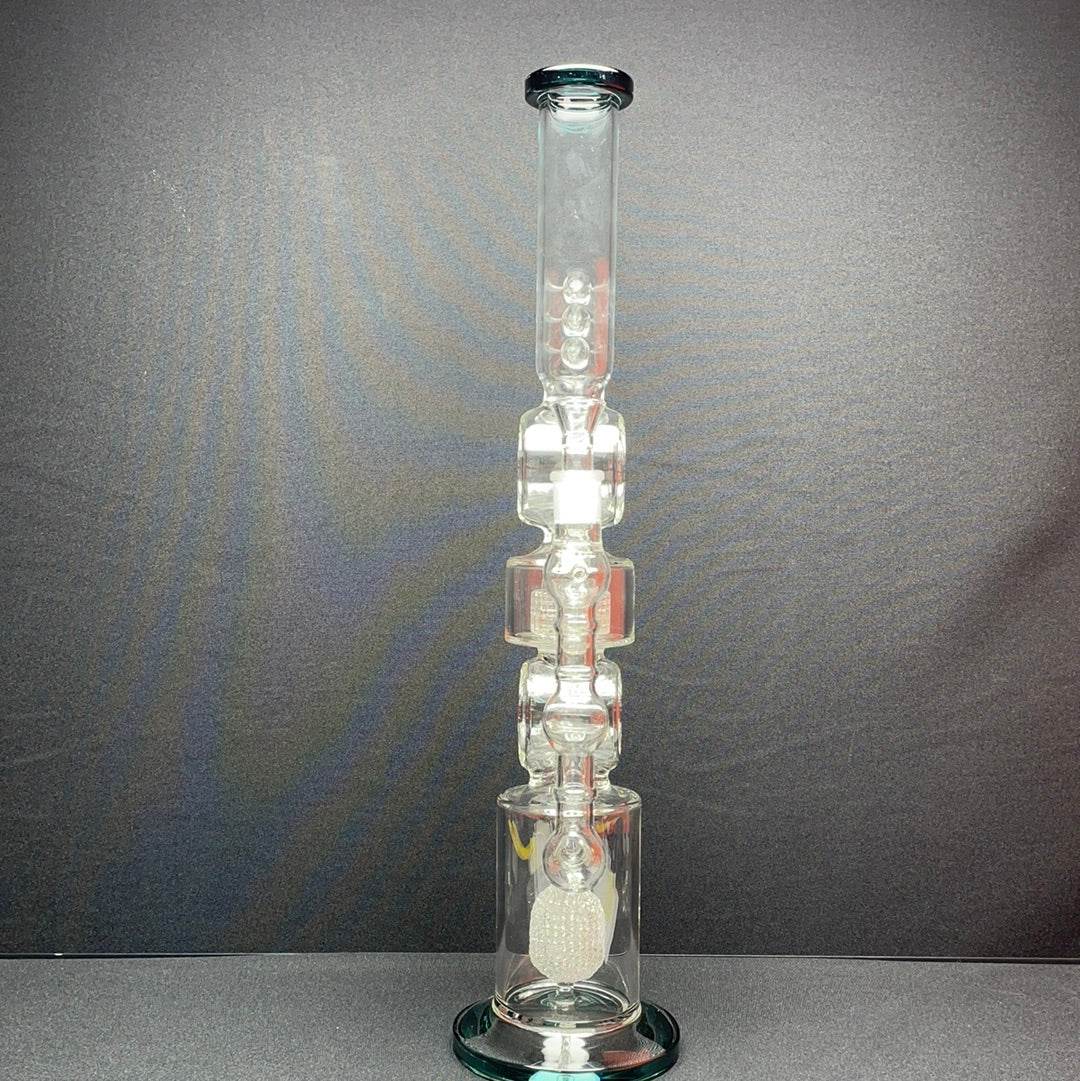 RK Quality Glass 22 Inch Dual Shower Head Dab Rig - RK Quality Glass