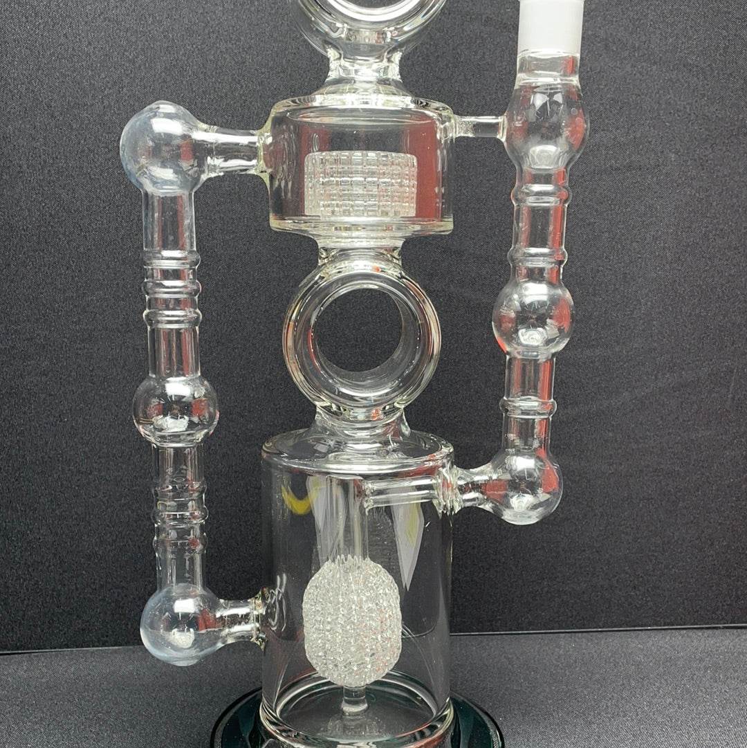 RK Quality Glass 22 Inch Dual Shower Head Dab Rig - RK Quality Glass