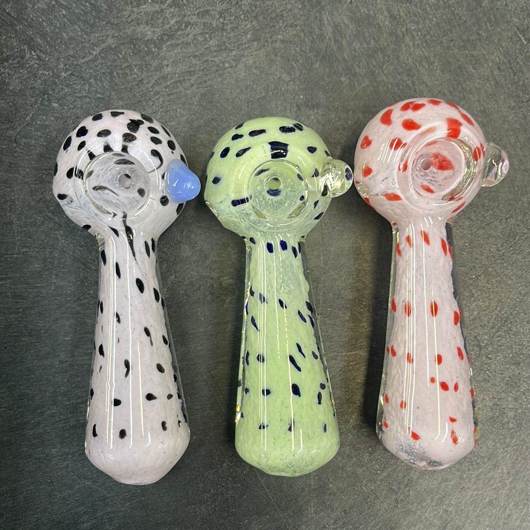 RK Quality Glass 3.5 Inch Glass Hand Pipe - Colorful Designs - RK Quality Glass