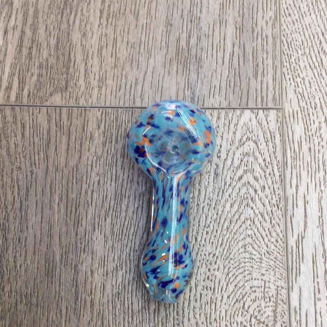 RK Quality Glass 3 Inch Glass Hand Pipe - Colorful Design - RK Quality Glass