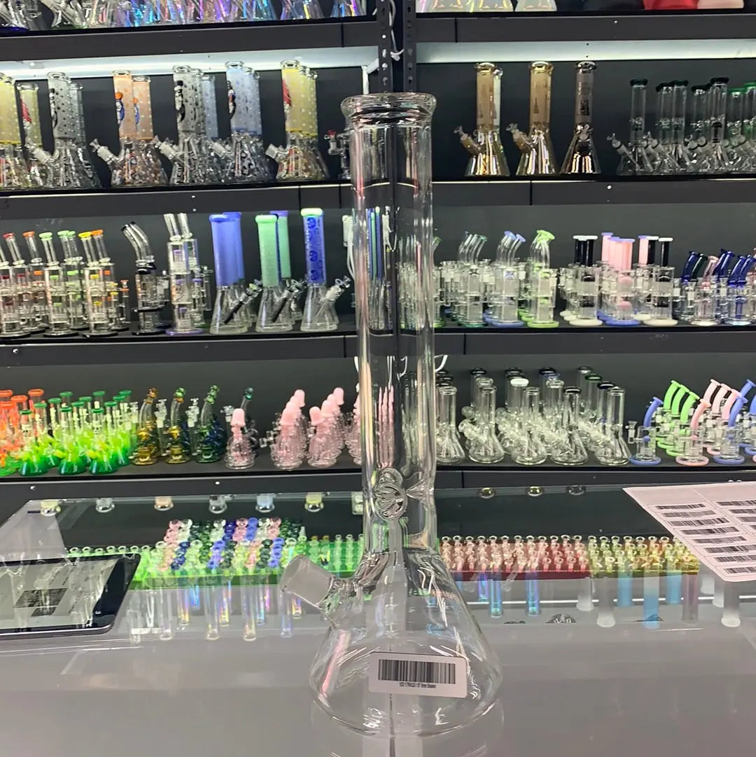 American maid 5mm clear beaker bong 14" - RK Quality Glass