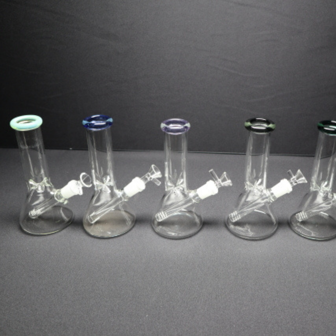 RK Quality Glass 8 Inch Mini Ice Beaker Bong - RK Quality Glass