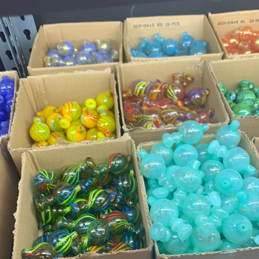 RK Quality Glass Colorful Airflow Carb Cap for Dab Rigs - RK Quality Glass