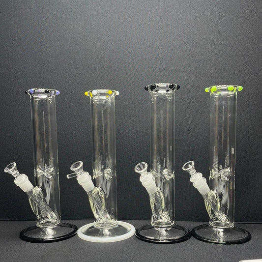 RK Quality Glass 12 Inch American Made Straight Tube Bong - RK Quality Glass