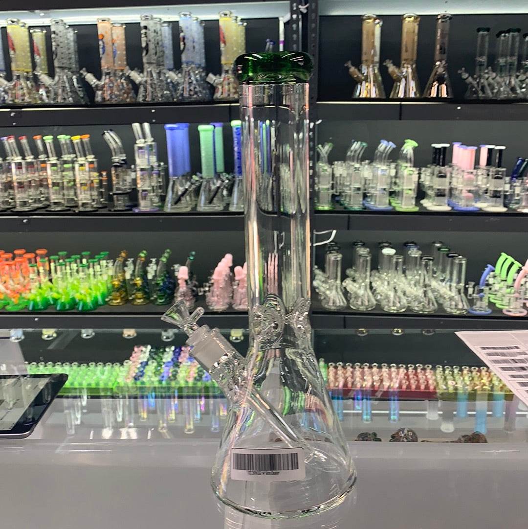 RK Quality Glass 14 Inch Beaker Bong - Durable & Clear - WP101 - RK Quality Glass