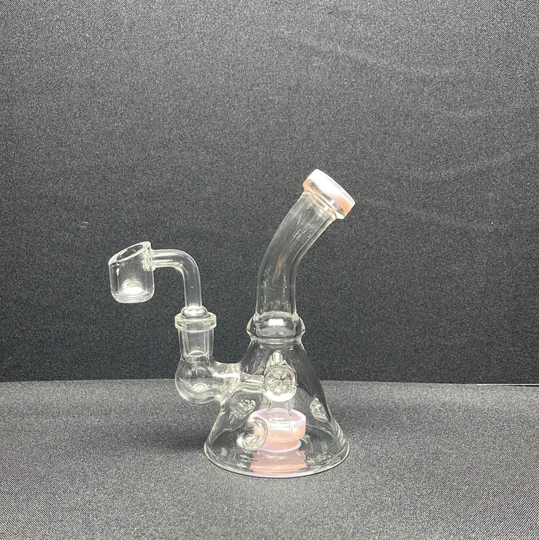 6” shower head Mini dab rig - WP141 - RK Quality Glass