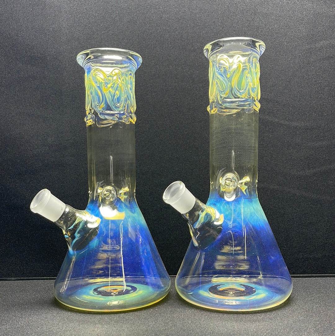 10” American Made fumed beaker bong - WP150 - RK Quality Glass