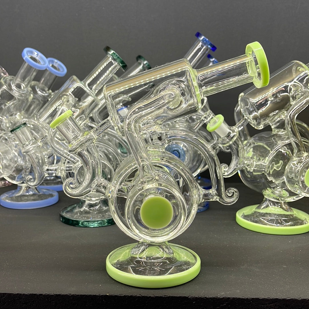 10" Recycle Dab rig - WP146 - RK Quality Glass