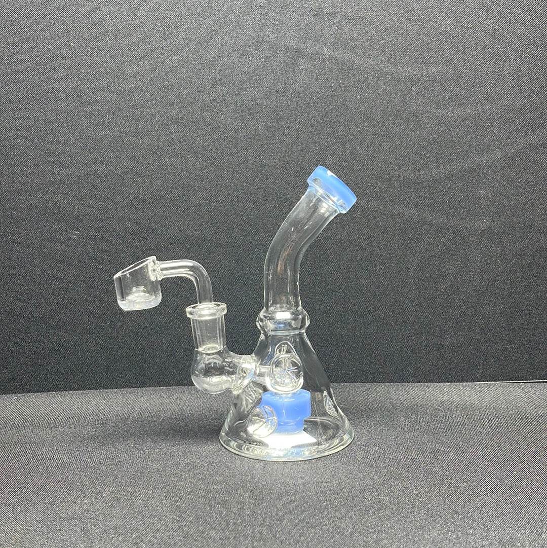 6” shower head Mini dab rig - WP141 - RK Quality Glass