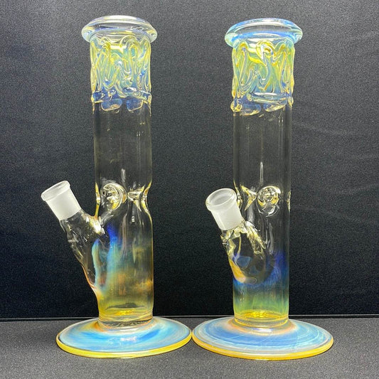 10” American made fumed straight Tube water Bong - WP149 - RK Quality Glass